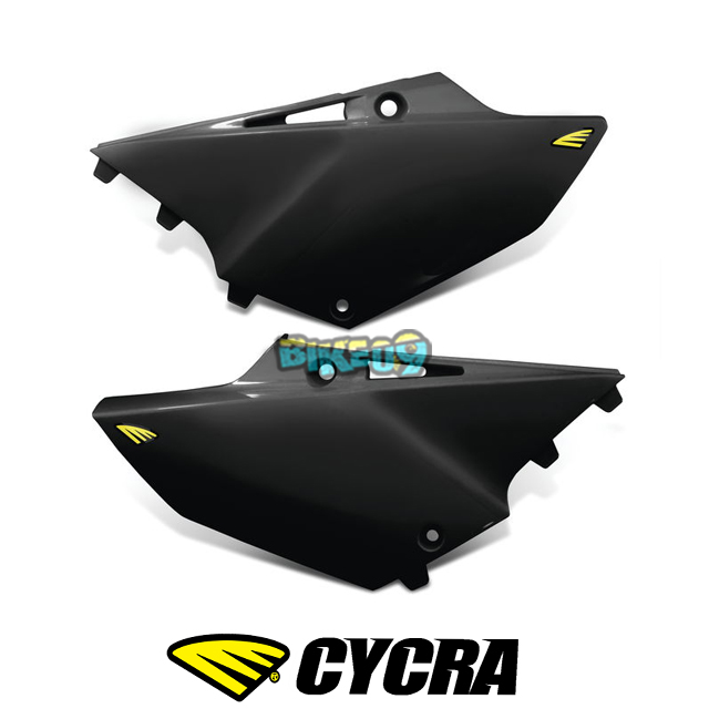 싸이크라 야마하 YZ125/YZ250 사이드 넘버 플레이트 (블랙) - 오토바이 튜닝 부품 1CYC-2778-12