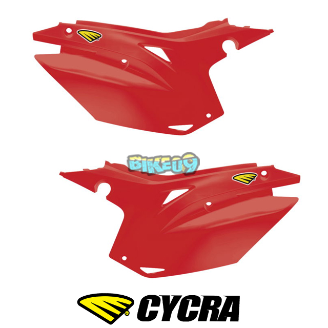 싸이크라 혼다 CRF250R/CRF450R 사이드 넘버 플레이트 (레드) - 오토바이 튜닝 부품 1CYC-2896-33
