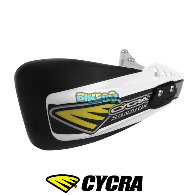 싸이크라 스텔스 DX 핸드쉴드 컴플리트 레이서 팩 (화이트) - 오토바이 튜닝 부품 1CYC-0025-42X