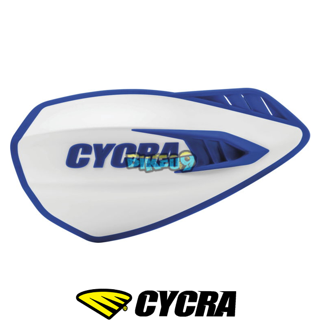 싸이크라 사이클론 핸드가드 (화이트/블루) - 오토바이 튜닝 부품 1CYC-0056-232