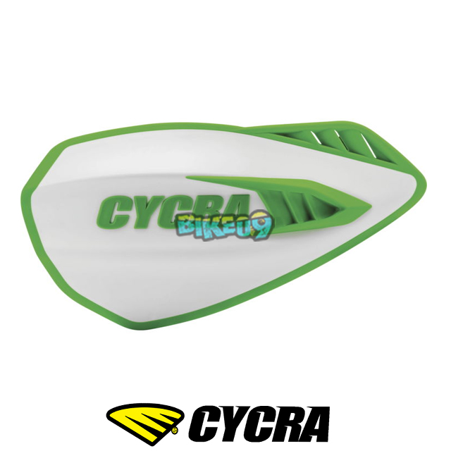 싸이크라 사이클론 핸드가드 (화이트/그린) - 오토바이 튜닝 부품 1CYC-0056-241