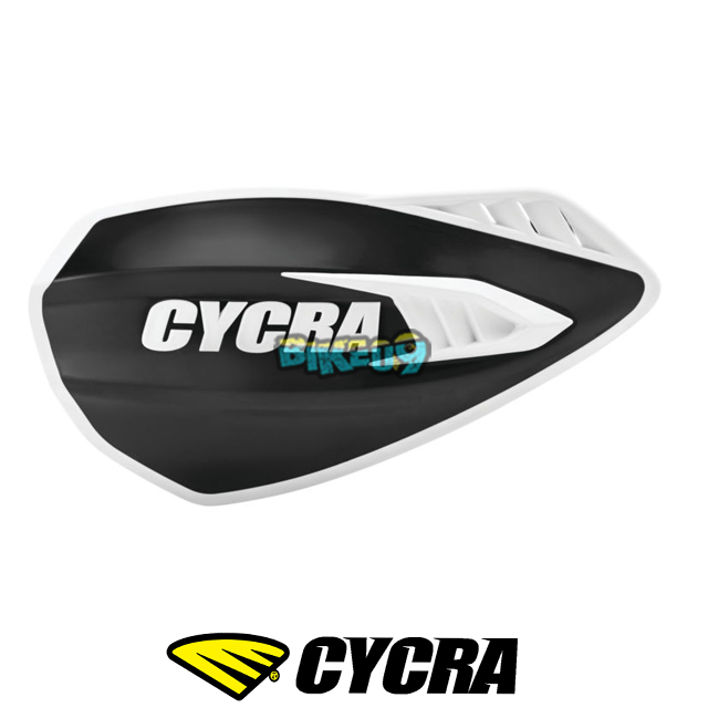 싸이크라 사이클론 핸드가드 (블랙/화이트) - 오토바이 튜닝 부품 1CYC-0056-315