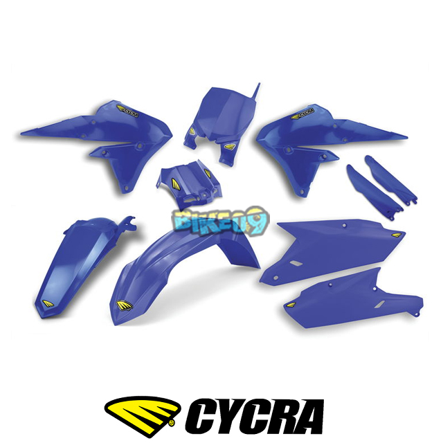 싸이크라 야마하 YZ250F/YZ450F 컴플리트 파워플로우 바디 키트 (블루) - 오토바이 튜닝 부품 1CYC-9312-62