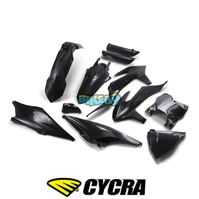 싸이크라 KTM 125/150/250/300/350/450 컴플리트 파워플로우 바디 키트 (블랙) - 오토바이 튜닝 부품 1CYC-9326-12