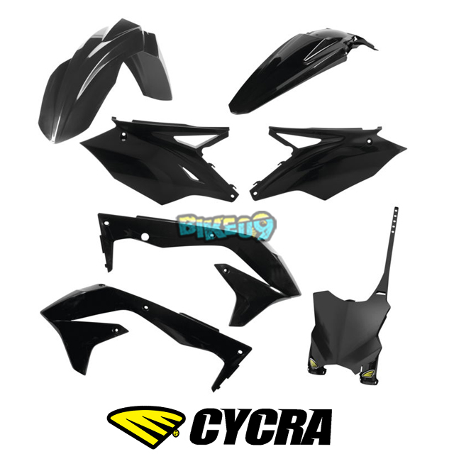 싸이크라 가와사키 KX450F 16-18 5-피스 레플리카 키트 (블랙) - 오토바이 튜닝 부품 1CYC-9418-12