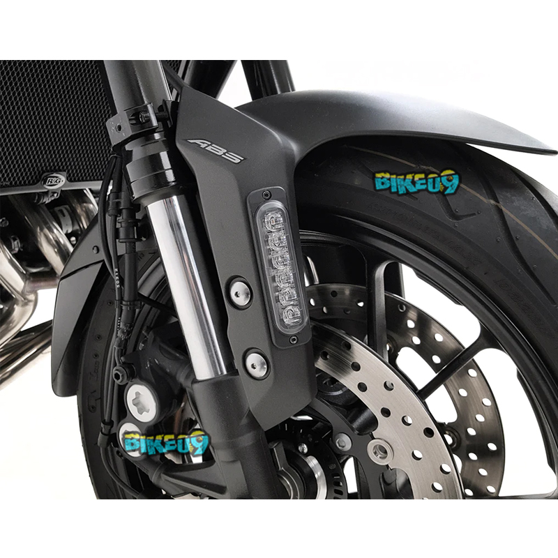 디날리 플러시 마운트가 있는 DRL 가시성 조명 키트 - 흰색 또는 호박색 - LED 오토바이 헤드라이트 라이트 안개등 DNL.DRL.10200.W