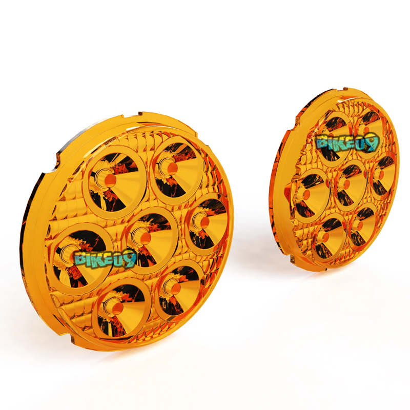 디날리 D7 LED 조명용 렌즈 키트 - 황색 또는 선택적 노란색 - LED 오토바이 헤드라이트 라이트 안개등 DNL.D7.10100