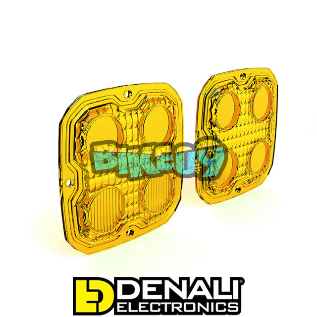 DENALI 디날리 TriOptic™ D4 LED 라이트 렌즈 키트 - 옐로우 - LED 안개등 오토바이 튜닝 부품 DNL.D4.10200