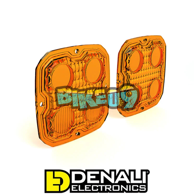 DENALI 디날리 TriOptic™ D4 LED 라이트 렌즈 키트 - 앰버 - LED 안개등 오토바이 튜닝 부품 DNL.D4.10100