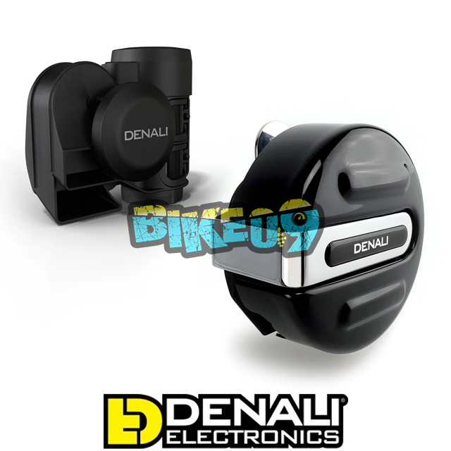 DENALI 디날리 SoundBomb™ V-트윈 듀얼-톤 에어 혼 크락션 커버 포함 (크롬 / 혼 크락션 / 마운트 &amp; 커버) - LED 안개등 오토바이 튜닝 부품 DNL.SB.VT100.C