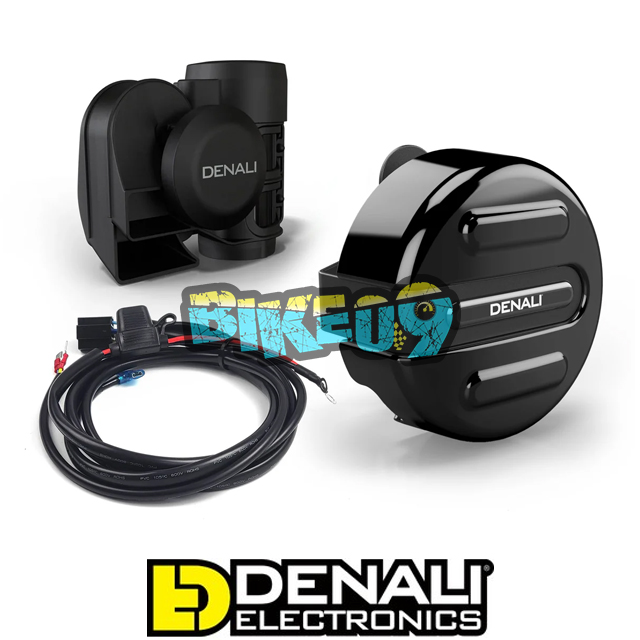DENALI 디날리 SoundBomb™ V-트윈 듀얼-톤 에어 혼 크락션 커버 포함 (블랙 / 혼 크락션 / 마운트 커버 &amp; 하네스) - LED 안개등 오토바이 튜닝 부품 DNL.SB.VT200