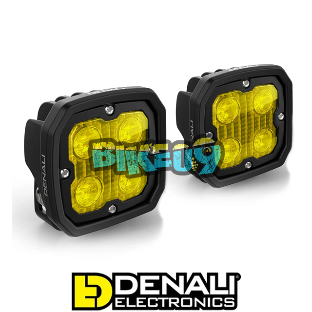 DENALI 데날리 DataDim™ 기술이 적용된 D4 LED 조명 포드 (옐로우 페어) - LED 안개등 오토바이 튜닝 부품 DNL.D4.050.Y