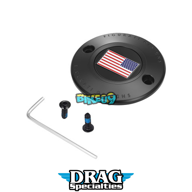 피구라티 디자인 타이밍 커버 (아메리칸 국기 블랙) - 할리 투어링 로드글라이드 스트리트글라이드 오토바이 튜닝 부품 0940-2063