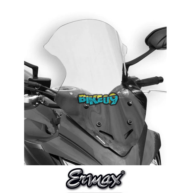ERMAX 투어링 스크린 | 라이트 스모크 | 스즈키 GSX-S 1000 FA 15-21 - 윈드 쉴드 스크린 오토바이 튜닝 부품 E010454108