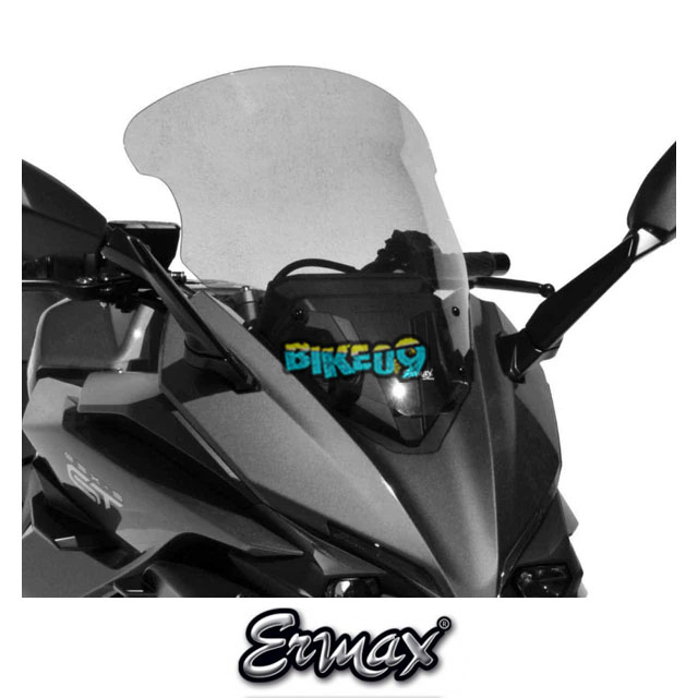 ERMAX 투어링 스크린 | 클리어 | 스즈키 GSX-S 1000 GT 22- - 윈드 쉴드 스크린 오토바이 튜닝 부품 E0104Y89
