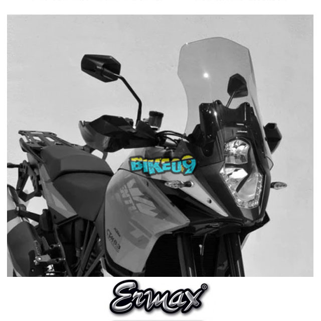 ERMAX 투어링 스크린 | 클리어 | KTM 1190 어드벤처 13-16 - 윈드 쉴드 스크린 오토바이 튜닝 부품 E015401005