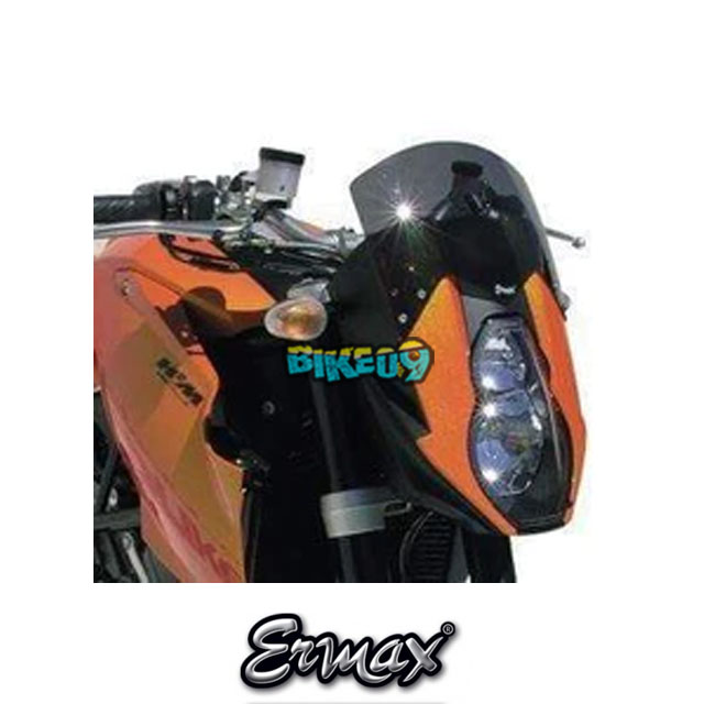 ERMAX 스포츠 스크린 | 블랙 | KTM 990 슈퍼듀크 06-06 - 윈드 쉴드 스크린 오토바이 튜닝 부품 E015456001