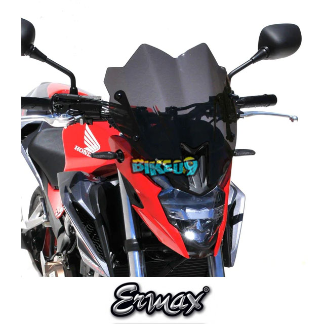 ERMAX 스포츠 스크린 | 클리어 | 혼다 CB 500 F 16-18 - 윈드 쉴드 스크린 오토바이 튜닝 부품 E030101159