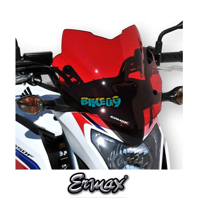 ERMAX 스포츠 스크린 | 레드 | 혼다 CB 650 F 14-16 - 윈드 쉴드 스크린 오토바이 튜닝 부품 E030106150