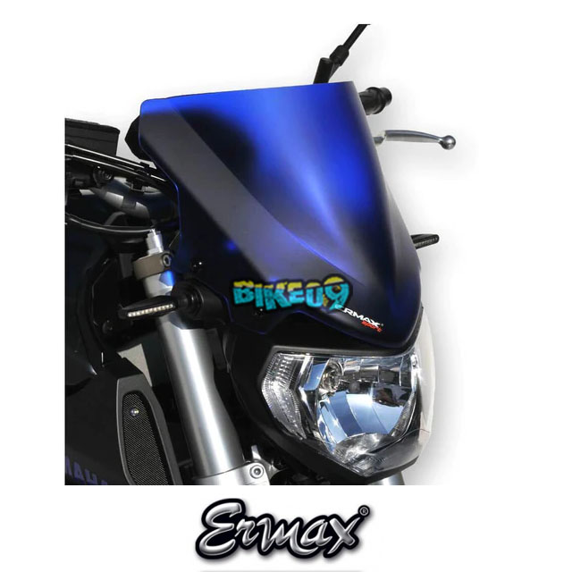 ERMAX 스포츠 스크린 | 새틴 블루 | 야마하 MT-09 14-16 - 윈드 쉴드 스크린 오토바이 튜닝 부품 E030281117