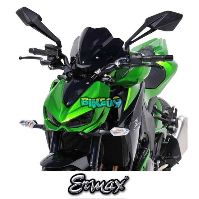 ERMAX 스포츠 스크린 | 클리어 | 가와사키 Z 1000 14- - 윈드 쉴드 스크린 오토바이 튜닝 부품 E030301087