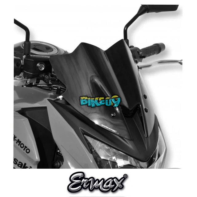 ERMAX 스포츠 스크린 | 새틴 블랙 | 가와사키 Z 800 - 윈드 쉴드 스크린 오토바이 튜닝 부품 E030347084
