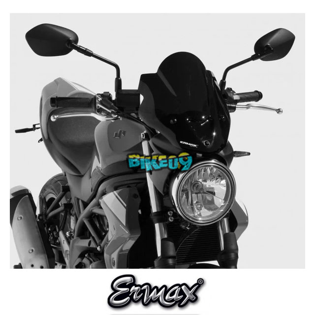 ERMAX 스포츠 스크린 | 새틴 블랙 (불투명) | 스즈키 SV 650 N 16- - 윈드 쉴드 스크린 오토바이 튜닝 부품 E060447113