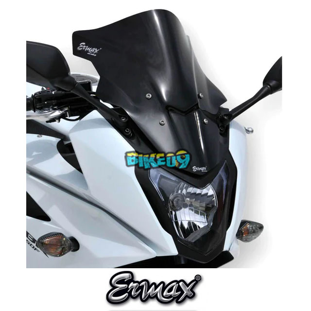 ERMAX 레이싱 스크린 | 블랙 | 혼다 CBR 650 F 14-16 - 윈드 쉴드 스크린 오토바이 튜닝 부품 E070156149