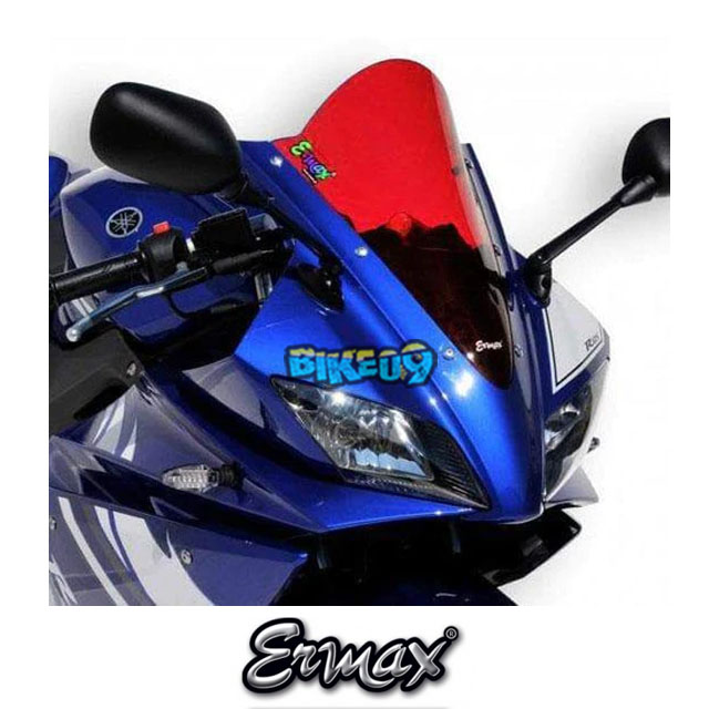 ERMAX 레이싱 스크린 | 레드 | 야마하 YZF-125 R 08-14 - 윈드 쉴드 스크린 오토바이 튜닝 부품 E070206093