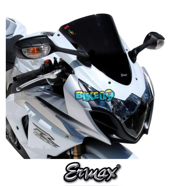 ERMAX 레이싱 스크린 | 블랙 | 스즈키 GSXR 1000 09-15 - 윈드 쉴드 스크린 오토바이 튜닝 부품 E070456095