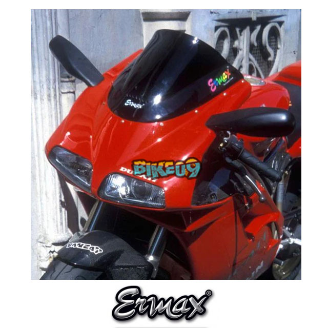 ERMAX 레이싱 스크린 | 블랙 (불투명) | 두카티 748/916/996/998 - 윈드 쉴드 스크린 오토바이 튜닝 부품 E070756009
