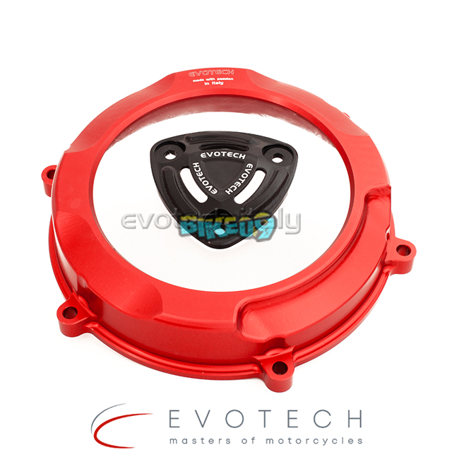 에보텍 이탈리아 두카티 파니갈레 V4 클러치 커버/압력판 키트 (색상 옵션 : 레드, 블랙) - 오토바이 튜닝 부품 CM-08-02