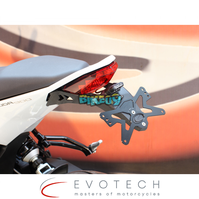 에보텍 이탈리아 허스크바나 누다 900 번호판 홀더 - 오토바이 튜닝 부품 ESTR-1401