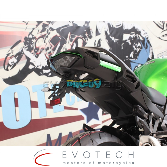 에보텍 이탈리아 가와사키 Z1000 (10-13)/Z1000 SX (10-20) 번호판 홀더 - 오토바이 튜닝 부품 ESTR-0411