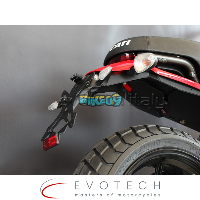에보텍 이탈리아 두카티 스크램블러 클래식 롱 버전 번호판 홀더 - 오토바이 튜닝 부품 ESTR-0816-K3