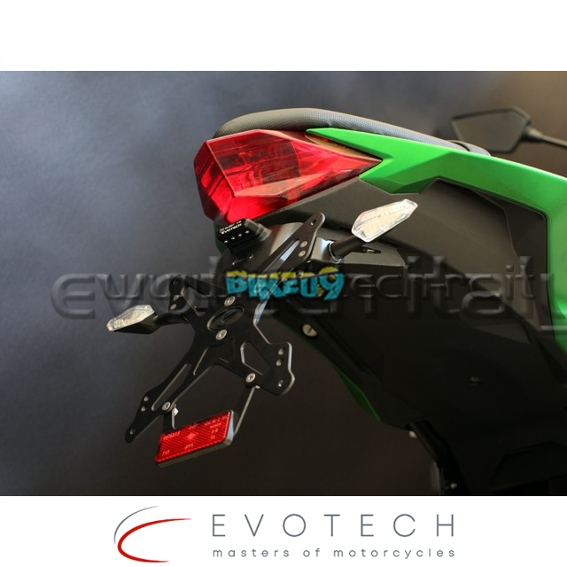 에보텍 이탈리아 가와사키 Z250/Z300 15-16 번호판 홀더 - 오토바이 튜닝 부품 ESTR-0418