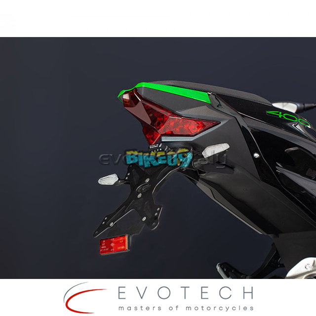 에보텍 이탈리아 가와사키 Z 400 19 번호판 홀더 - 오토바이 튜닝 부품 ESTR-0425
