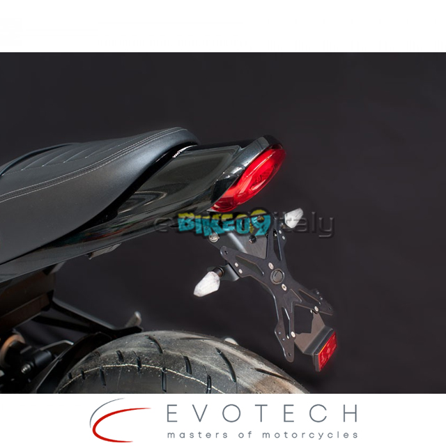 에보텍 이탈리아 가와사키 Z 900 RS 18-22 번호판 홀더 - 오토바이 튜닝 부품 ESTR-0422