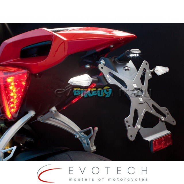 에보텍 이탈리아 MV 아구스타 리발레 800 번호판 홀더 - 오토바이 튜닝 부품 ESTR-0506