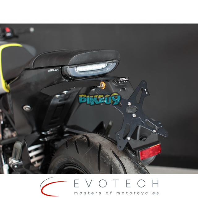 에보텍 이탈리아 허스크바나 비트필렌 701 조절 가능한 번호판 홀더 - 오토바이 튜닝 부품 ESTR-1404