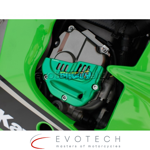 에보텍 이탈리아 가와사키 ZX10R 16-20/ 닌자 SE 우측 엔진 프로텍터 (색상옵션 : 레드, 블랙, 그린, 골드, 실버, 티타늄) - 오토바이 튜닝 부품 PRO-0419-A