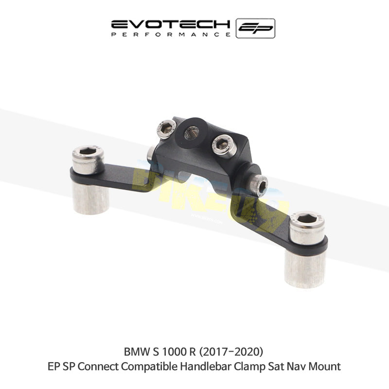 에보텍 BMW S1000R (17-20) SP Connect 호환 핸들바 클램프 네비게이션 마운트 PRN014677-015523-03
