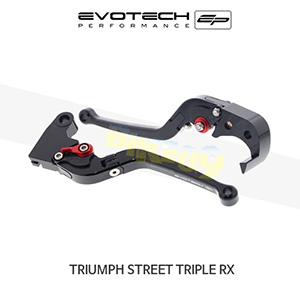 에보텍 TRIUMPH 트라이엄프 스트리트 트리플 RX (15-16) 오토바이 접이식 브레이크레바 클러치레바 세트 PRN002391-004289-04