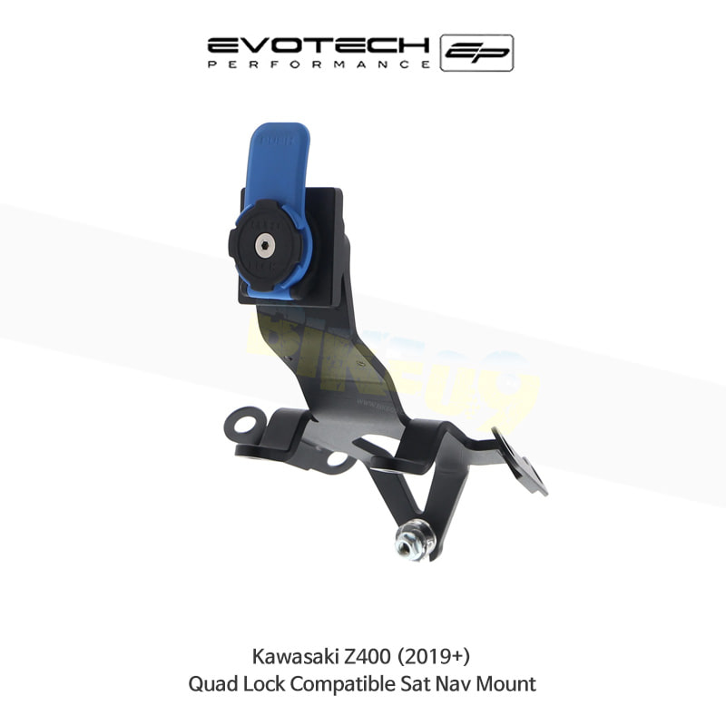 에보텍 KAWASAKI 가와사키 Z400 (2019+) 오토바이 Quad Lock 네비 휴대폰 거치대 PRN014441-014535-01