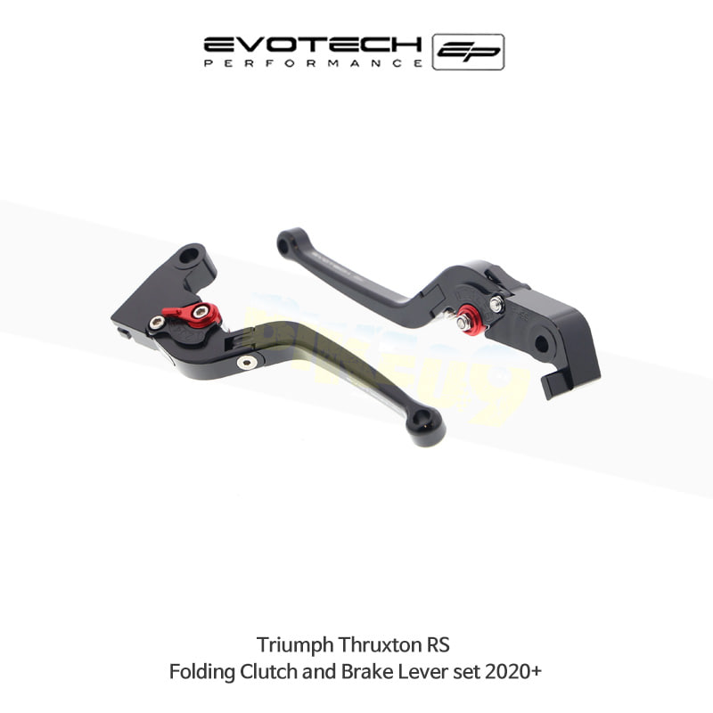 에보텍 TRIUMPH 트라이엄프 스럭스톤 RS (2020+) 오토바이 접이식 브레이크레바 클러치레바 세트 PRN002406-004289-06