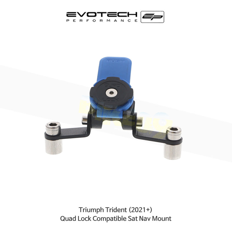 에보텍 TRIUMPH 트라이엄프 Trident (2021+) 오토바이 Quad Lock 네비 휴대폰 거치대 PRN014568-015361-02