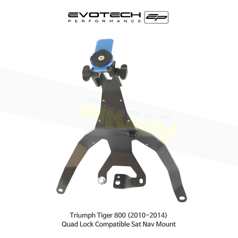 에보텍 TRIUMPH 트라이엄프 타이거800 (10-14) 오토바이 Quad Lock 네비 휴대폰 거치대 PRN014568-014570-07