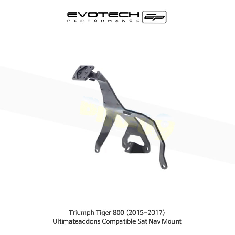 에보텍 TRIUMPH 트라이엄프 타이거800 (15-17) 오토바이 Ultimate Addons 네비 휴대폰 거치대 PRN014569-014570-01