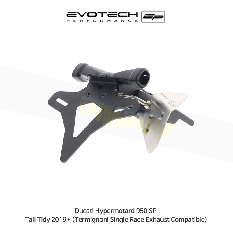 에보텍 DUCATI 두카티 하이퍼모타드950 SP (2019+) 오토바이 휀다리스킷 번호판브라켓 (Termignoni Single Race Exhaust Compatible) PRN014518-02