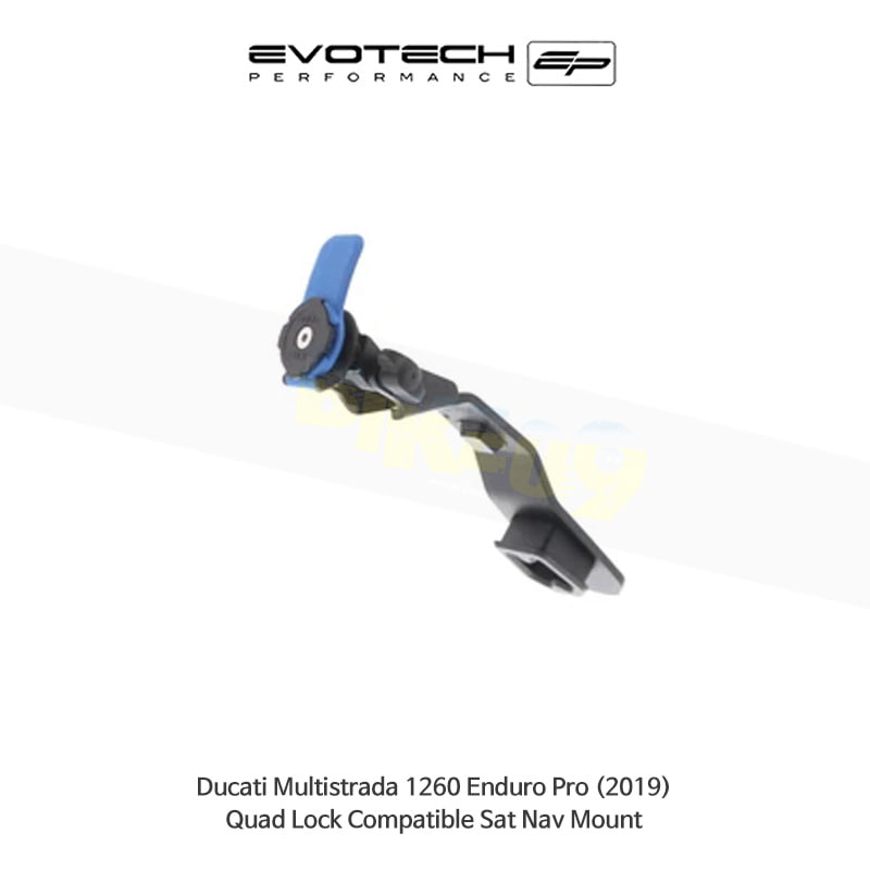 에보텍 DUCATI 두카티 멀티스트라다1260 Enduro Pro (2019) 오토바이 Quad Lock 네비 휴대폰 거치대 PRN014359-014568-04